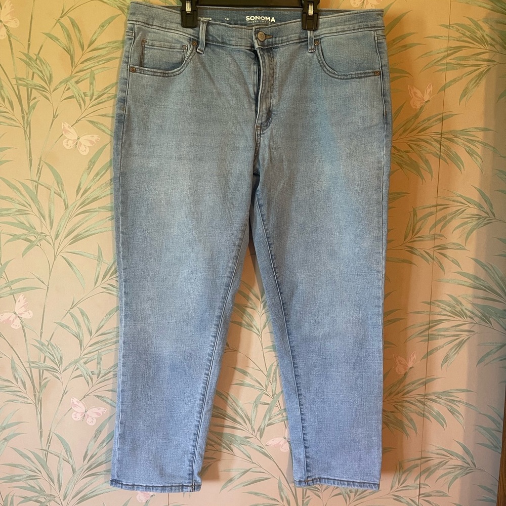 NWOT Sonoma might wash cropped girlfriend jeans